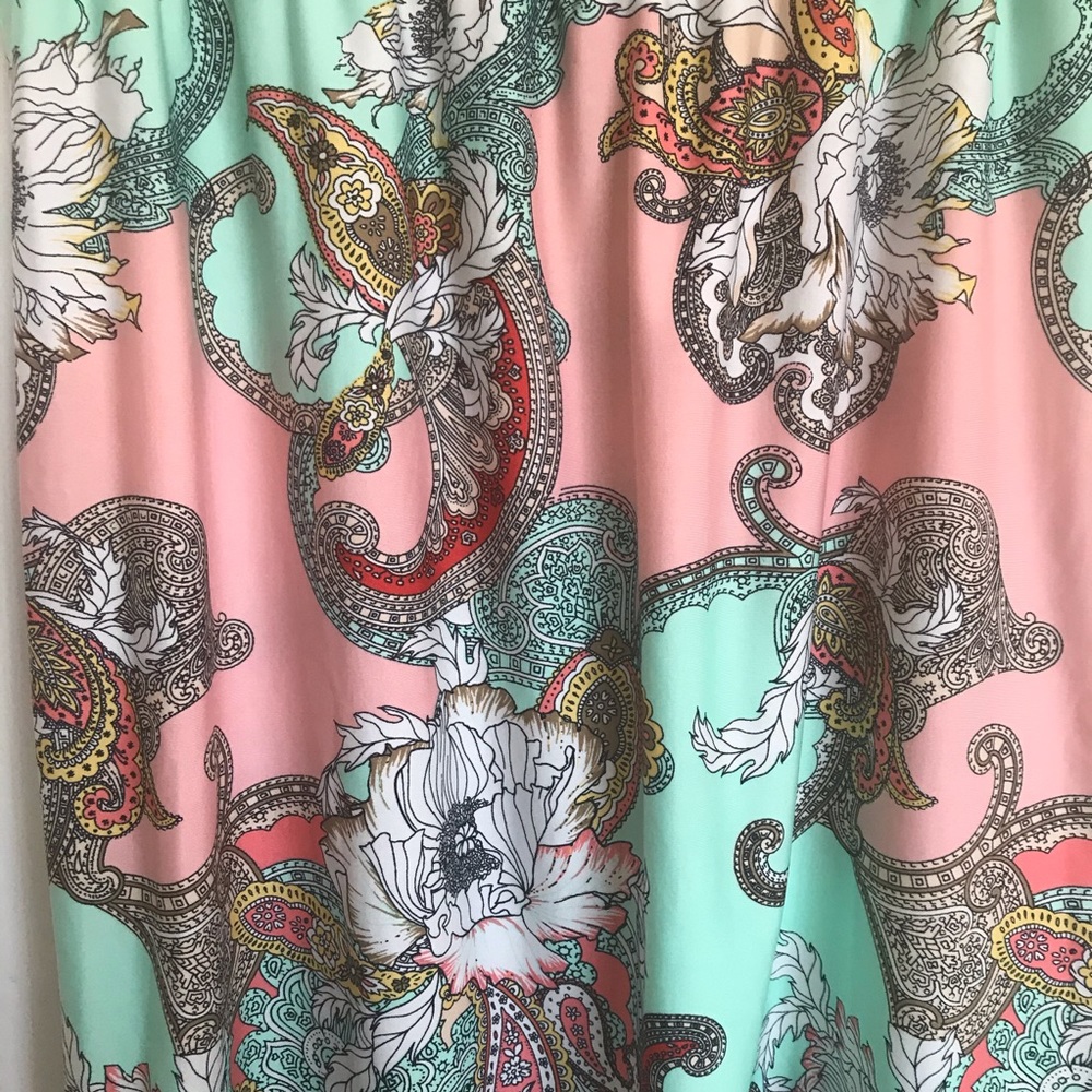 Melissa Paige Floral Lightweight Skirt - Size L - Picture 2 of 11